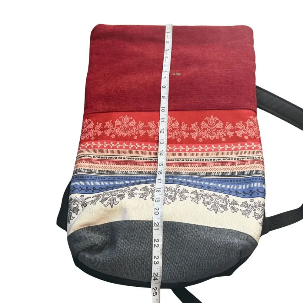 Lamoppe Women's Waterproof Handcrafted Backpack Multicolor‎ Size Medium